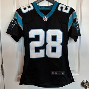 Nike Women's Black and Blue Jersey Top